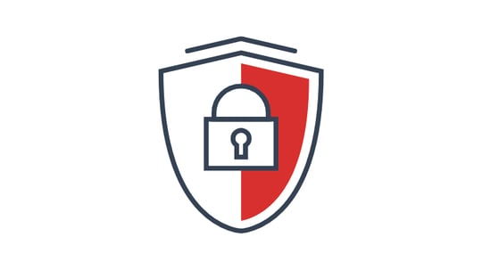 A padlock icon indicating increased security